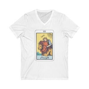8 Strength | Major Arcana| Jersey Short Sleeve V-Neck Tee S/M/L/XL/XXL